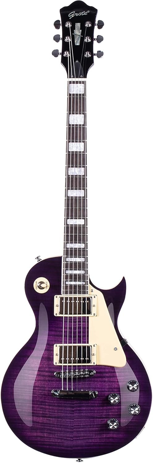 Grote LPYS-006 Solid Body Electric Guitar Review Purple Mahogany Finish Insight Grote LPYS-006 Solid Body Electric Guitar Review Purple Mahogany Finish Insight