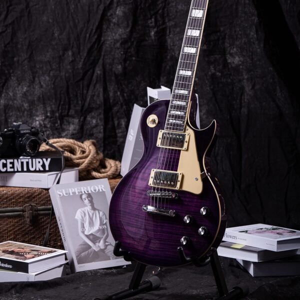 Grote LPYS-006 Solid Body Electric Guitar Review Purple Mahogany Finish Insight Grote LPYS-006 Solid Body Electric Guitar Review Purple Mahogany Finish Insight