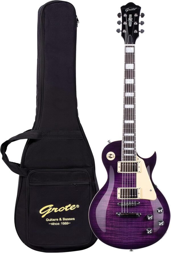 Grote LPYS-006 Solid Body Electric Guitar Review Purple Mahogany Finish Insight Grote LPYS-006 Solid Body Electric Guitar Review Purple Mahogany Finish Insight