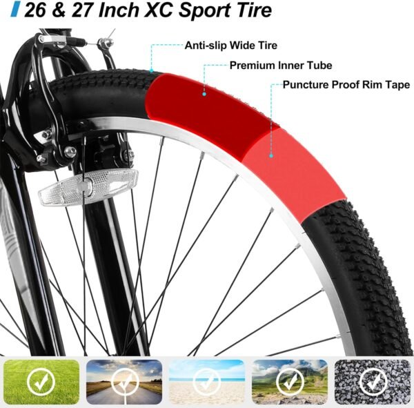 HH HILAND 26 Inch Mountain Bike Review Durable Steel Frame and 21-Speed Performance HH HILAND 26 Inch Mountain Bike Review Durable Steel Frame and 21-Speed Performance