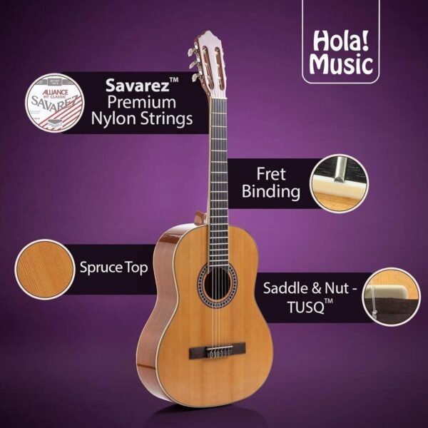 Hola Music HG-39GLS Full Size Classical Guitar Review with Soft Nylon Strings and Free Gig Bag Hola Music HG-39GLS Full Size Classical Guitar Review with Soft Nylon Strings and Free Gig Bag