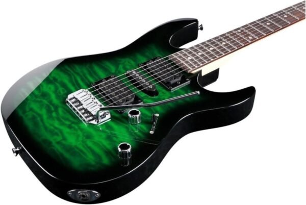 Ibanez GRX70QA Electric Guitar Review Stunning Sound and Playability in Transparent Emerald Burst Ibanez GRX70QA Electric Guitar Review Stunning Sound and Playability in Transparent Emerald Burst