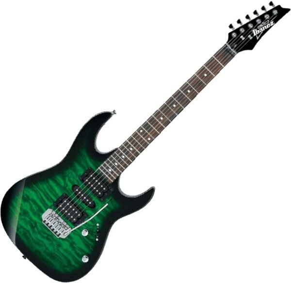 Ibanez GRX70QA Electric Guitar Review Stunning Sound and Playability in Transparent Emerald Burst Ibanez GRX70QA Electric Guitar Review Stunning Sound and Playability in Transparent Emerald Burst