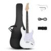 Ktaxon 39 Inch Electric Guitar, Full-Size Beginner Solid Body Electric Guitar Kit with Gig Bag, Strap, Tremolo Bar, Cable & Picks (White) Ktaxon 39 Inch Electric Guitar, Full-Size Beginner Solid Body Electric Guitar Kit with Gig Bag, Strap, Tremolo Bar, Cable & Picks (White)