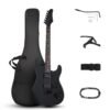 Ktaxon 39 Inch Electric Guitar, Full Size Solid Body H-H Pickups 6 Strings Beginner Guitar Kit With Upgrade Cable & Guitar Capo, Tremolo Arm, Gig Bag & Strap (Matte Back) Ktaxon 39 Inch Electric Guitar, Full Size Solid Body H-H Pickups 6 Strings Beginner Guitar Kit With Upgrade Cable & Guitar Capo, Tremolo Arm, Gig Bag & Strap (Matte Back)