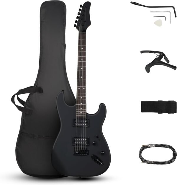 Ktaxon 39 Inch Electric Guitar Review Best Solid Body Beginner Kit with H-H Pickups Ktaxon 39 Inch Electric Guitar Review Best Solid Body Beginner Kit with H-H Pickups