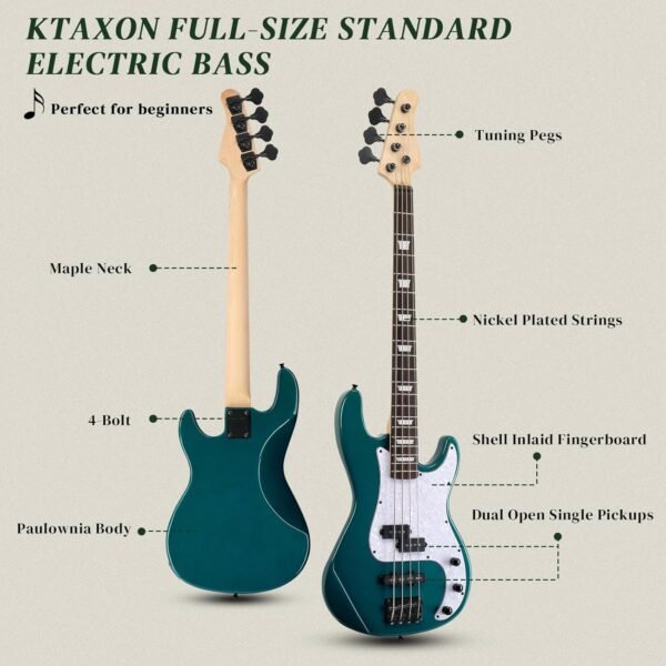 Ktaxon 4 String Electric Bass Guitar Review Full Size Beginner Kit with Amp and Accessories Ktaxon 4 String Electric Bass Guitar Review Full Size Beginner Kit with Amp and Accessories