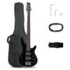 Ktaxon 5 String Electric Bass Guitar, Full Size Standard Right Handed Rosewood Fretboard Bass Kit with Gig Bag Strap Cable Wrench Tool (Upgraded Black) Ktaxon 5 String Electric Bass Guitar, Full Size Standard Right Handed Rosewood Fretboard Bass Kit with Gig Bag Strap Cable Wrench Tool (Upgraded Black)