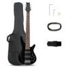 Ktaxon Bass Guitar 6 String Electric Bass Guitars, Beginner Bass Guitar with Professional H-H pickup, 3 Way Pickup Selector, Premium Cable, Unique Body Design for Beginner... Ktaxon Bass Guitar 6 String Electric Bass Guitars, Beginner Bass Guitar with Professional H-H pickup, 3 Way Pickup Selector, Premium Cable, Unique Body Design for Beginner...