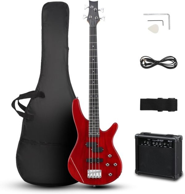 Ktaxon Electric Bass Guitar Review with 20W Amp and Maple Neck Performance Ktaxon Electric Bass Guitar Review with 20W Amp and Maple Neck Performance