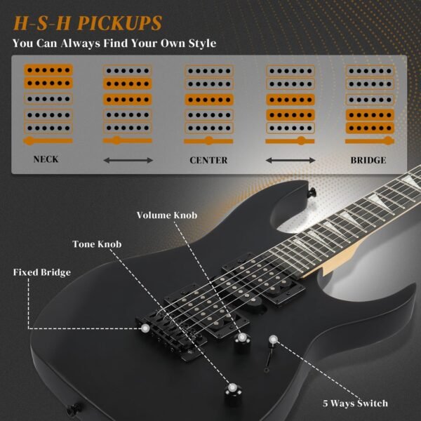 Ktaxon Electric Guitar Kit Review Full Size 39 Inch Matte Black Starter Set Ktaxon Electric Guitar Kit Review Full Size 39 Inch Matte Black Starter Set