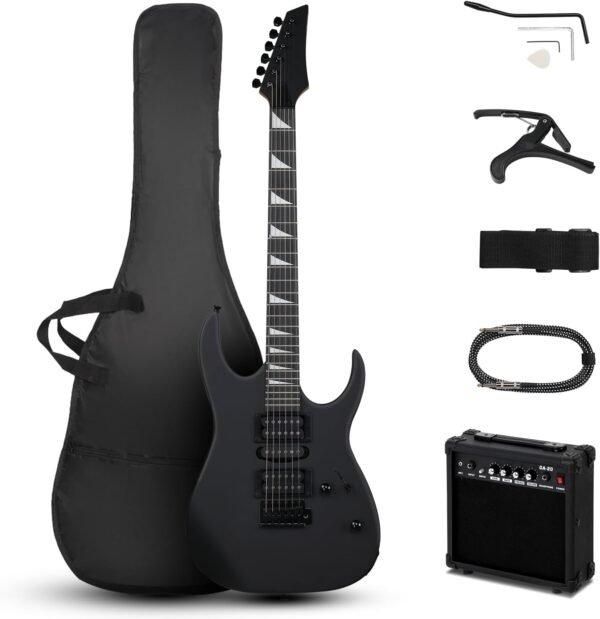 Ktaxon Electric Guitar Kit Review Full Size 39 Inch Matte Black Starter Set Ktaxon Electric Guitar Kit Review Full Size 39 Inch Matte Black Starter Set