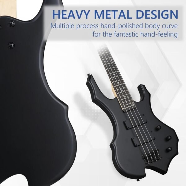Ktaxon Full Size Electric Bass Guitar Review with Amp and Flame Design Features Ktaxon Full Size Electric Bass Guitar Review with Amp and Flame Design Features