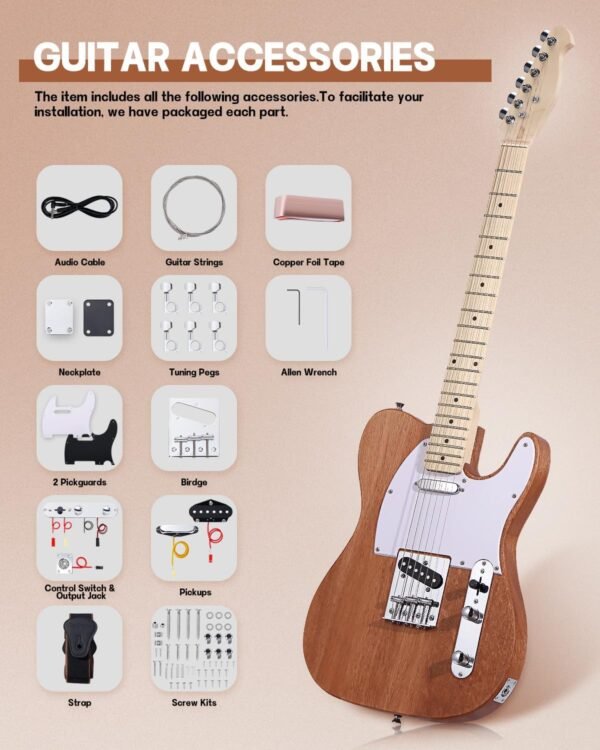 Leo Jaymz Electric Guitar Kits TL LJ Headstock Review Mahogany Body and Maple Neck Insights Leo Jaymz Electric Guitar Kits TL LJ Headstock Review Mahogany Body and Maple Neck Insights