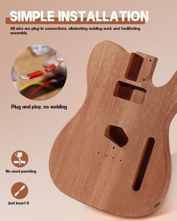 Leo Jaymz Electric Guitar Kits TL LJ Headstock Review Mahogany Body and Maple Neck Insights Leo Jaymz Electric Guitar Kits TL LJ Headstock Review Mahogany Body and Maple Neck Insights