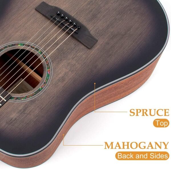Lotmusic 41 Inch Acoustic Guitar Review Full-Size Dreadnought Cutaway Bundle Lotmusic 41 Inch Acoustic Guitar Review Full-Size Dreadnought Cutaway Bundle