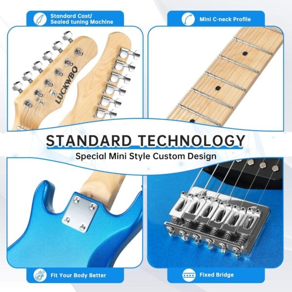 LUCKWBQ 30 Inch Kids Electric Guitar Kit Review Perfect Starter Set for Beginners LUCKWBQ 30 Inch Kids Electric Guitar Kit Review Perfect Starter Set for Beginners