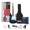 LyxPro 39 inch Electric Guitar Kit Bundle with 20w Amplifier, All Accessories, Digital Clip On Tuner, Six Strings, Two Picks, Tremolo Bar, Shoulder Strap, Case Bag Starter kit... LyxPro 39 inch Electric Guitar Kit Bundle with 20w Amplifier, All Accessories, Digital Clip On Tuner, Six Strings, Two Picks, Tremolo Bar, Shoulder Strap, Case Bag Starter kit...