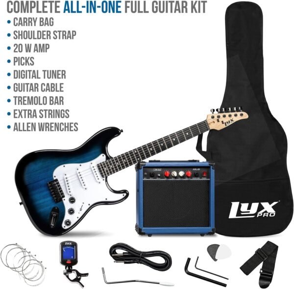 LyxPro 39 Inch Electric Guitar Kit Review Best Starter Bundle with 20W Amp LyxPro 39 Inch Electric Guitar Kit Review Best Starter Bundle with 20W Amp