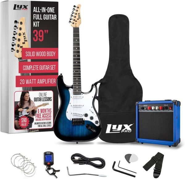 LyxPro 39 Inch Electric Guitar Kit Review Best Starter Bundle with 20W Amp LyxPro 39 Inch Electric Guitar Kit Review Best Starter Bundle with 20W Amp