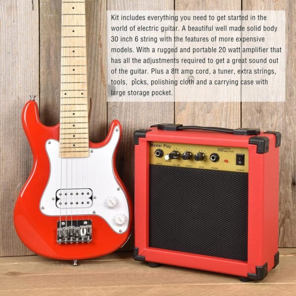 Master Play 30 Inch Electric Guitar Beginner Kit Review with Amp and Accessories Master Play 30 Inch Electric Guitar Beginner Kit Review with Amp and Accessories