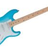 Monoprice Cali Classic Electric Guitar - Blue, 6 Strings, Double-Cutaway Solid Body, Right Handed, SSS Pickups, Full-Range Tone, With Gig Bag, Perfect for Beginners - Indio Series Monoprice Cali Classic Electric Guitar - Blue, 6 Strings, Double-Cutaway Solid Body, Right Handed, SSS Pickups, Full-Range Tone, With Gig Bag, Perfect for Beginners - Indio Series