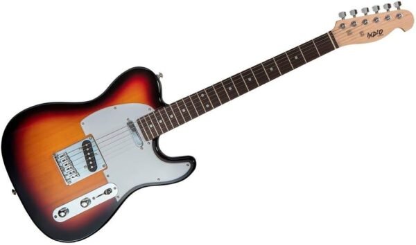 Monoprice Series 6 String Indio Retro Classic Electric Guitar with Gig Bag, Sunburst, Right, (610263) |25.5 Inches| Monoprice Series 6 String Indio Retro Classic Electric Guitar with Gig Bag, Sunburst, Right, (610263) |25.5 Inches|