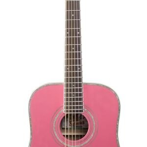 Oscar Schmidt OG1P-A 3/4 Dreadnought Acoustic Guitar. Pink Oscar Schmidt OG1P-A 3/4 Dreadnought Acoustic Guitar. Pink