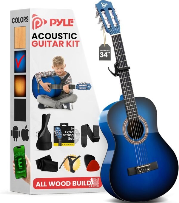 Pyle 34 Inch Acoustic Guitar Kit Review Perfect Beginner Junior Size Starter Set Pyle 34 Inch Acoustic Guitar Kit Review Perfect Beginner Junior Size Starter Set