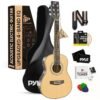 Pyle Acoustic Electric Guitar Kit, 1/4 Scale Spruce Wood Steel String Instrument w/ Gig Bag, 30” Pyle Acoustic Electric Guitar Kit, 1/4 Scale Spruce Wood Steel String Instrument w/ Gig Bag, 30”