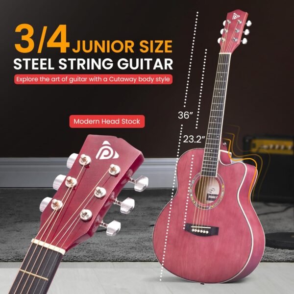 Pyle Acoustic Guitar Kit Review Best 36 Inch Junior Size Beginner Set Deep Ruby Pyle Acoustic Guitar Kit Review Best 36 Inch Junior Size Beginner Set Deep Ruby
