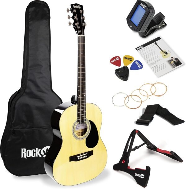 RockJam Acoustic Guitar Kit Review Complete Beginner Package with Stand Tuner and Lessons RockJam Acoustic Guitar Kit Review Complete Beginner Package with Stand Tuner and Lessons