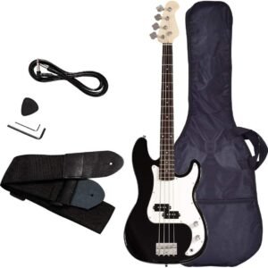 SAFEPLUS 45" Full Size 4 String Electric Bass Guitar with Strap Guitar Bag Amp Cord for Beginner Kit SAFEPLUS 45" Full Size 4 String Electric Bass Guitar with Strap Guitar Bag Amp Cord for Beginner Kit