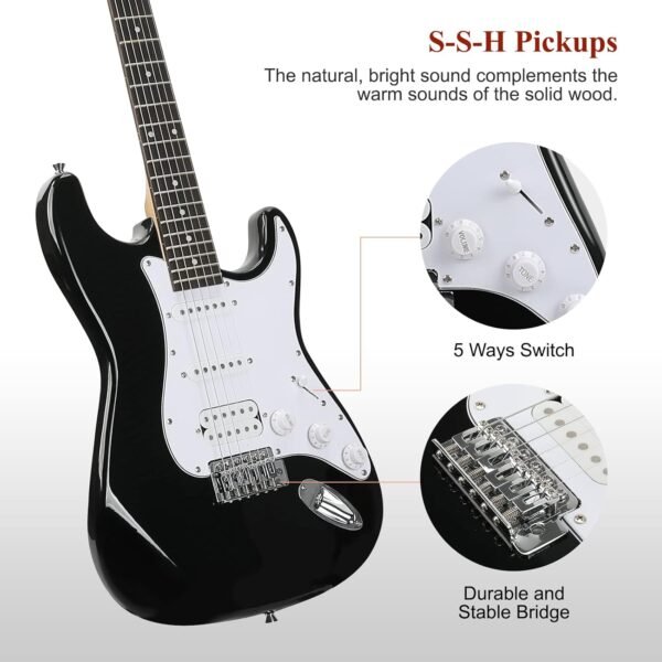 SAYHA Electric Guitar Review Best Beginner Kit with Solid Basswood Body and Amp SAYHA Electric Guitar Review Best Beginner Kit with Solid Basswood Body and Amp