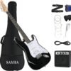 SAYHA Electric Guitar Review Best Beginner Kit with Solid Basswood Body and Amp SAYHA Electric Guitar Review Best Beginner Kit with Solid Basswood Body and Amp