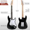 SAYHA Electric Guitar Review Best Beginner Kit with Solid Basswood Body and Amp SAYHA Electric Guitar Review Best Beginner Kit with Solid Basswood Body and Amp