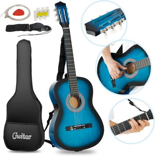 Smartxchoices 38 Inch Acoustic Guitar Kit Review Perfect Starter Bundle for Beginners Smartxchoices 38 Inch Acoustic Guitar Kit Review Perfect Starter Bundle for Beginners