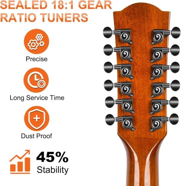 Vangoa 12 String Acoustic Guitar Review Full Size Spruce Top Rich Tone Experience Vangoa 12 String Acoustic Guitar Review Full Size Spruce Top Rich Tone Experience