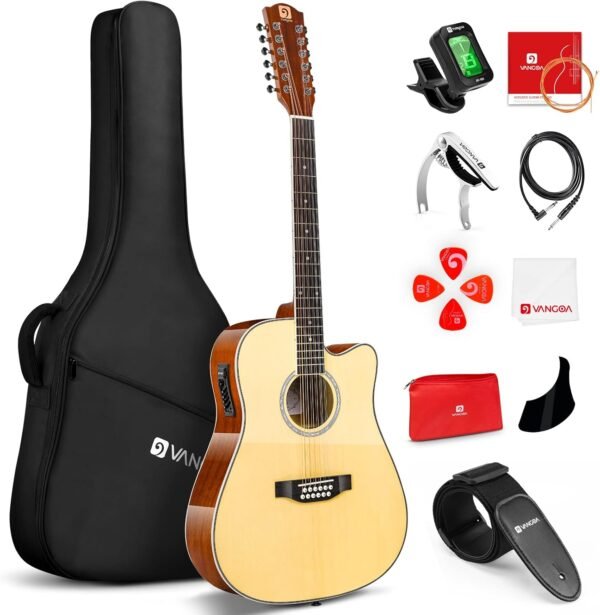 Vangoa 12 String Acoustic Guitar Review Full Size Spruce Top Rich Tone Experience Vangoa 12 String Acoustic Guitar Review Full Size Spruce Top Rich Tone Experience