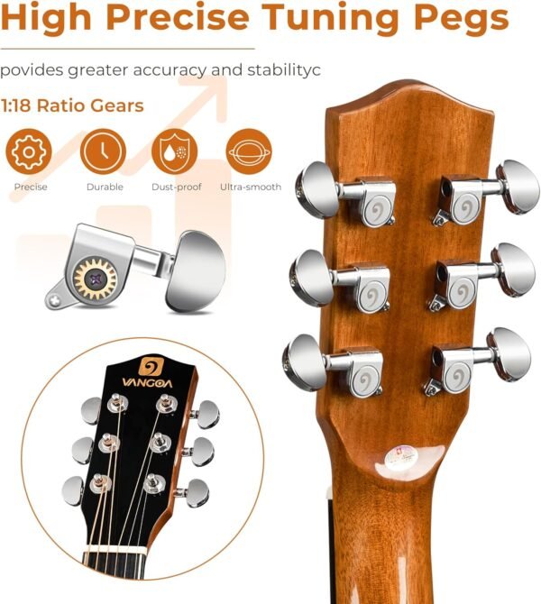 Vangoa 3/4 Acoustic Guitar Kit Review Best Beginner Bundle with Spruce Top and Tuner Vangoa 3/4 Acoustic Guitar Kit Review Best Beginner Bundle with Spruce Top and Tuner