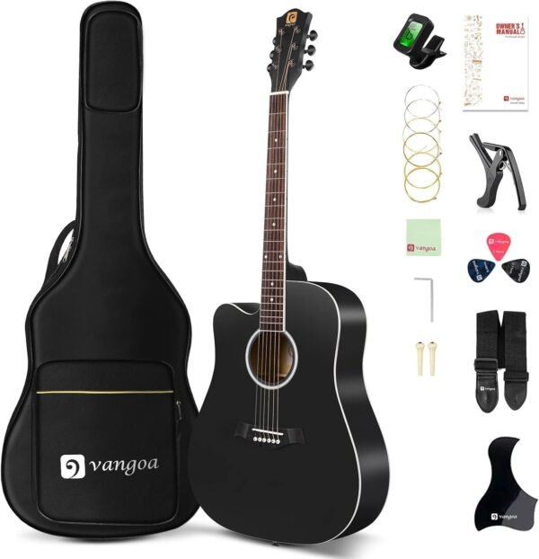 Vangoa Left Handed Acoustic Guitar Review Best Beginner Kit with Full Accessories Vangoa Left Handed Acoustic Guitar Review Best Beginner Kit with Full Accessories