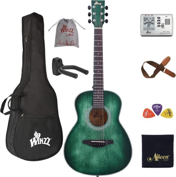 WINZZ 3/4 Left Handed Acoustic Guitar Review Best Travel Bundle for Beginners WINZZ 3/4 Left Handed Acoustic Guitar Review Best Travel Bundle for Beginners