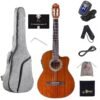 WINZZ AC309CE 39 Inches Cutaway Nylon-string Classical Electric Guitar Build-in Pickup Kit Set Online Lessons WINZZ AC309CE 39 Inches Cutaway Nylon-string Classical Electric Guitar Build-in Pickup Kit Set Online Lessons