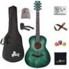 WINZZ HAND RUBBED Series - Left Handed 36 Inches 3/4 Acoustic Acustica Guitar Travel Bundle with Bag, Metronome Tuner, Wall-mounted Hanger, Strap, Picks & Cleaning Cloth, Dark... WINZZ HAND RUBBED Series - Left Handed 36 Inches 3/4 Acoustic Acustica Guitar Travel Bundle with Bag, Metronome Tuner, Wall-mounted Hanger, Strap, Picks & Cleaning Cloth, Dark...
