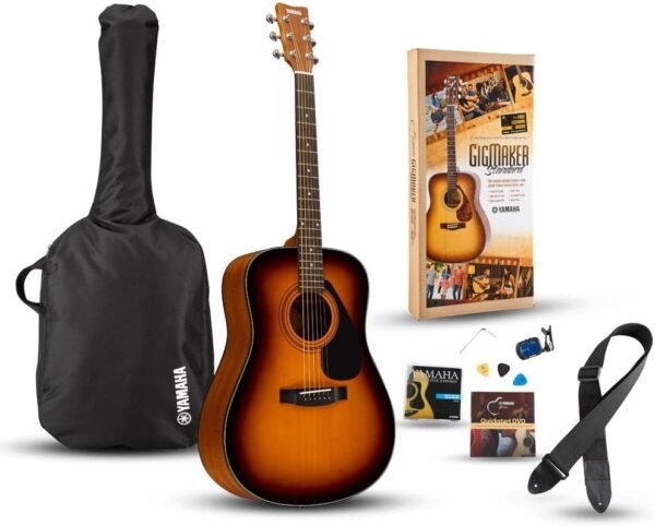 Yamaha GigMaker Standard Acoustic Guitar w/ Gig Bag, Tuner, Strap and Picks - Sunburst Yamaha GigMaker Standard Acoustic Guitar w/ Gig Bag, Tuner, Strap and Picks - Sunburst